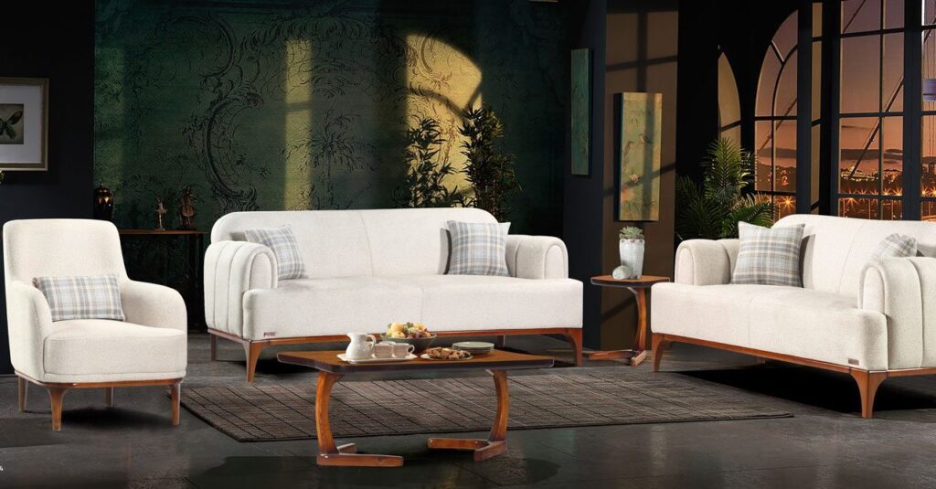 چیدمان پذیرایی با مبل