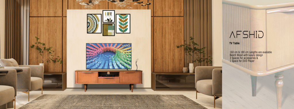 چیدمان مناسب میز تلویزیون